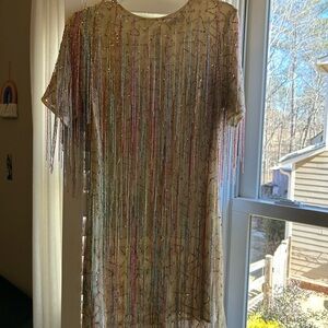 Nasty Gal beaded dress worn once